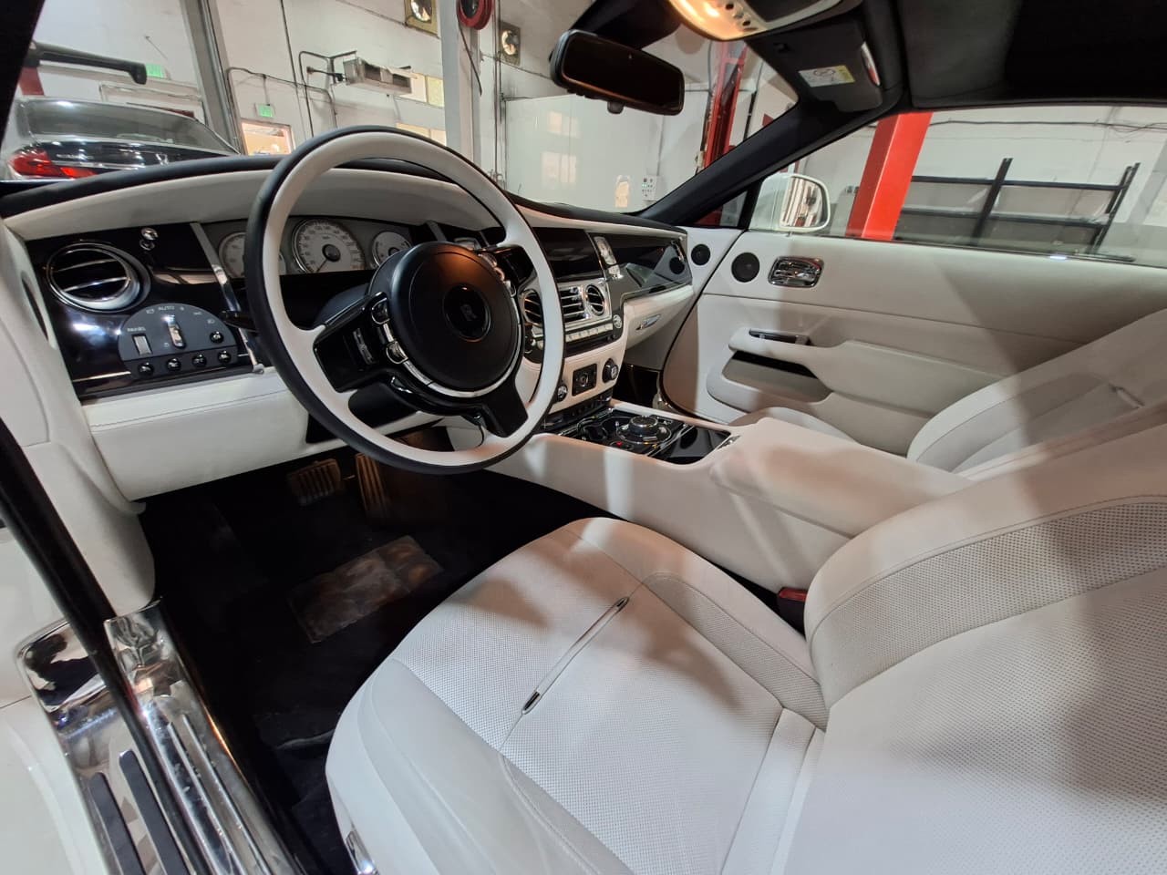 Rolls-Royce interior inspection